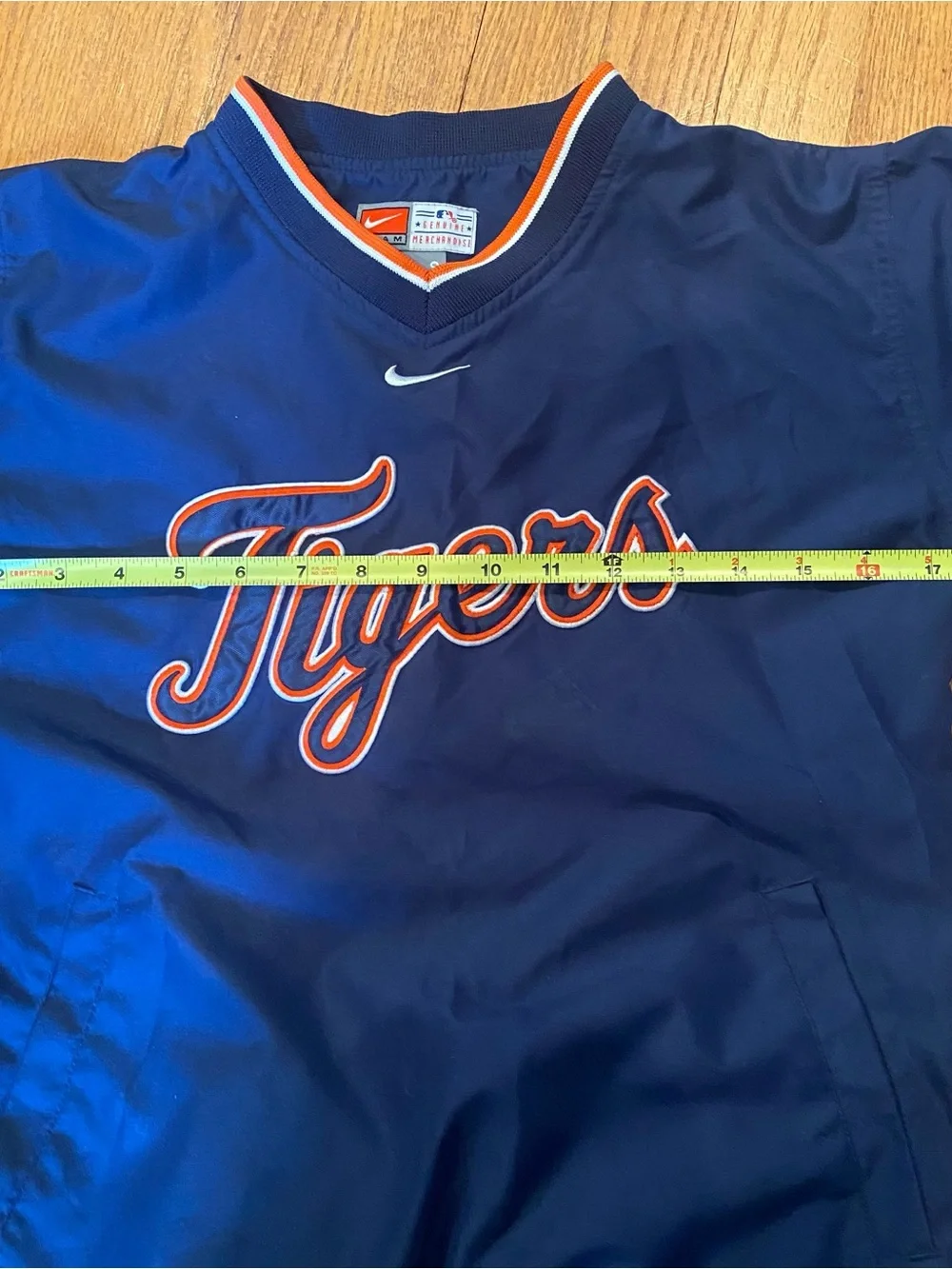 VTG Detroit tigers Nike Pullover Windbreaker Kids Youth Size Small